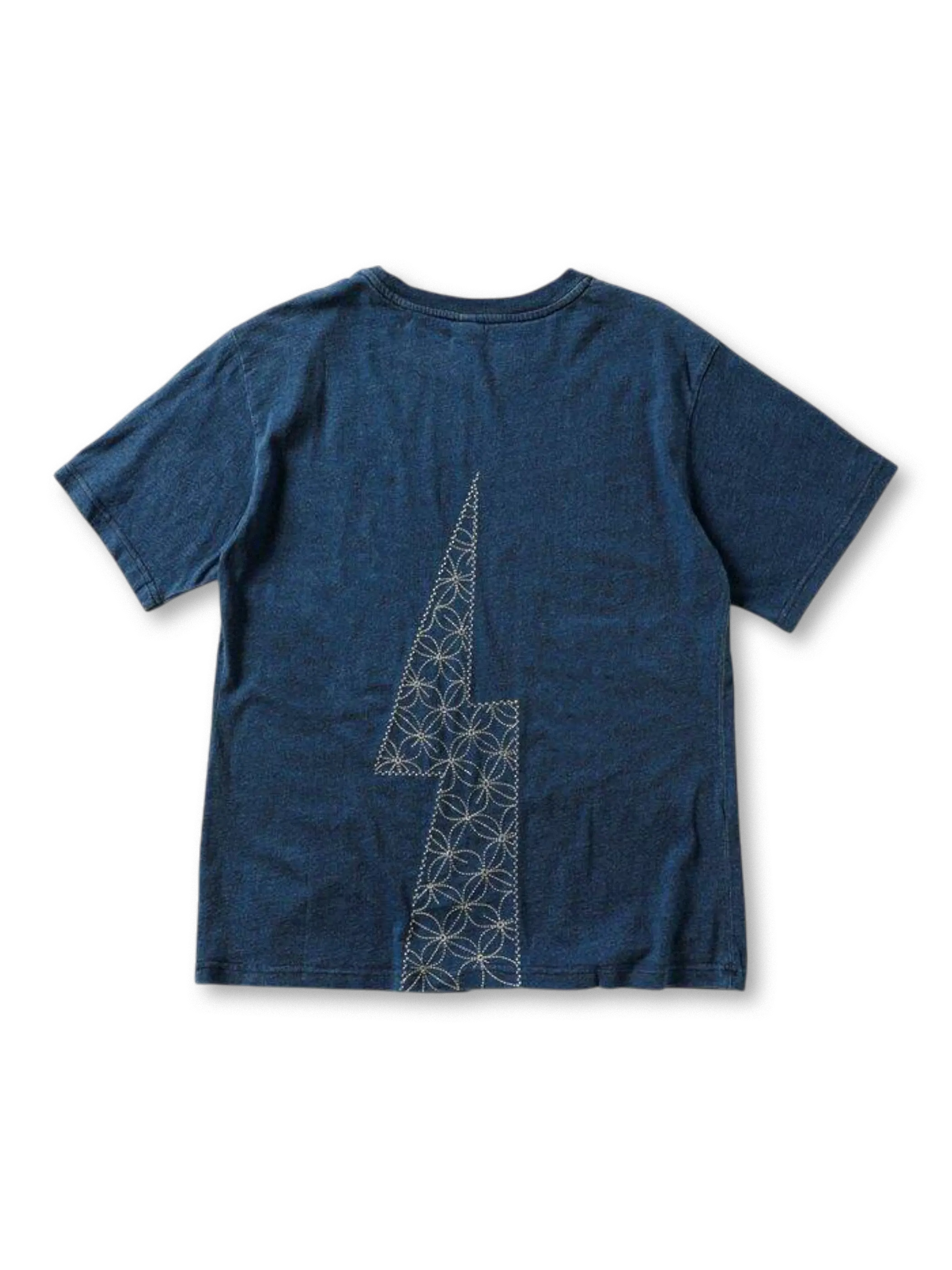 藍染め刺繍ショートスリーブTシャツ全体