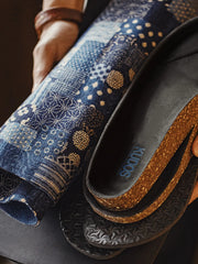 BORO古布プリント ソフトコルクサンダル