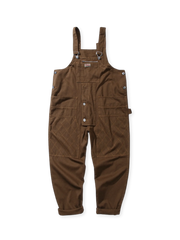 製品画像: ワイドフィット サロペット オーバーオールの正面全体ビュー