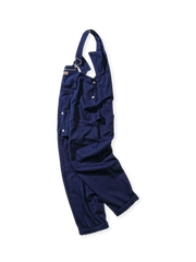 製品画像: ワイドフィット サロペット オーバーオールの正面全体ビュー