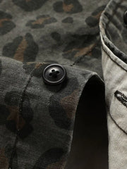 タイダイ レオパード カモ シャツ