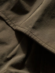 隠しジップポケット スプライス半袖シャツ