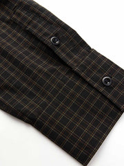 ブラックカラーチェックシャツ