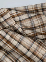 ワイドチェックリラクシングシャツ