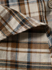 ワイドチェックリラクシングシャツ