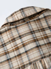 ワイドチェックリラクシングシャツ