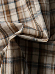 ワイドチェックリラクシングシャツ