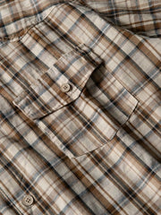 ワイドチェックリラクシングシャツ