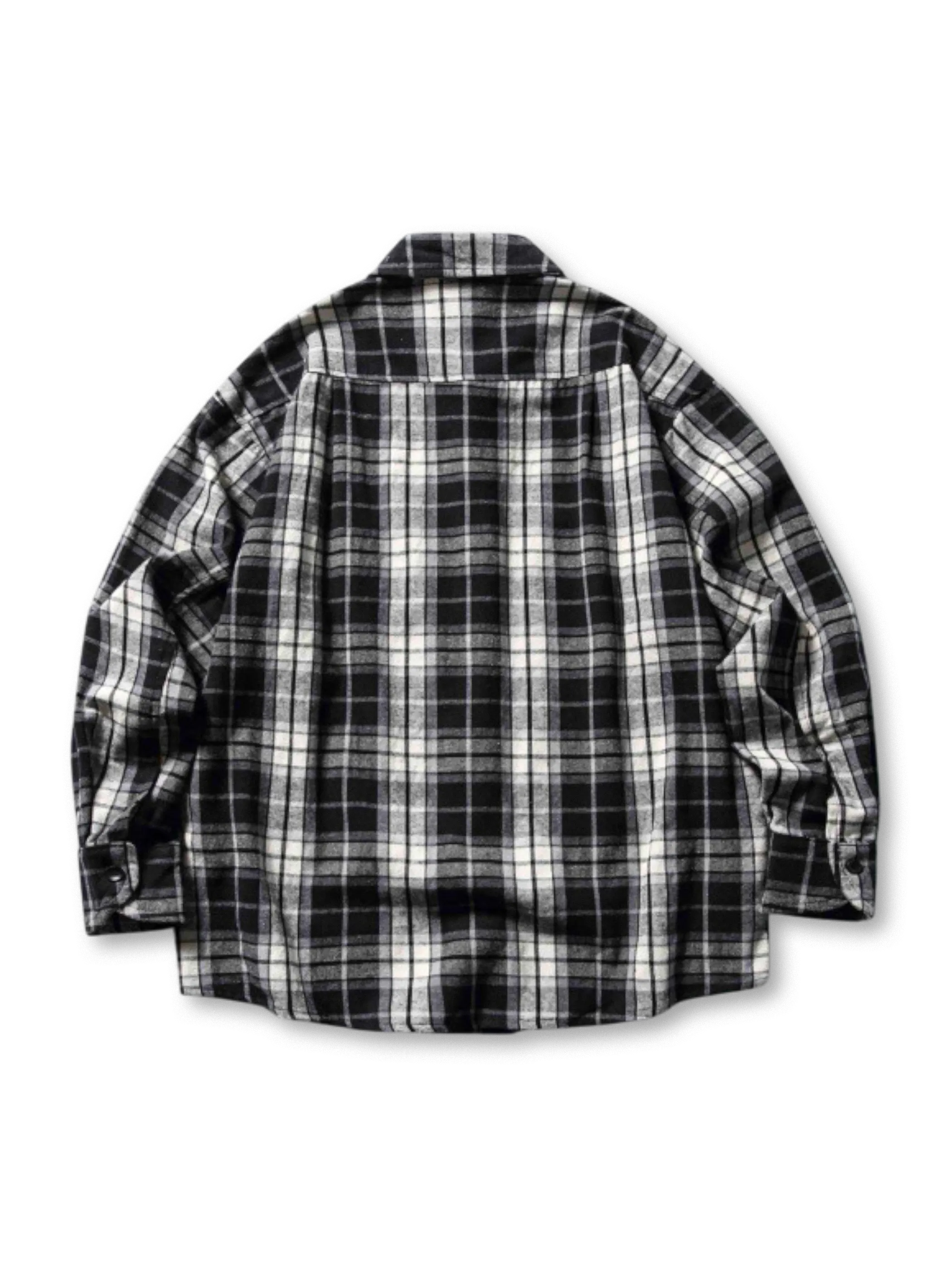 チェック柄コットンシャツ