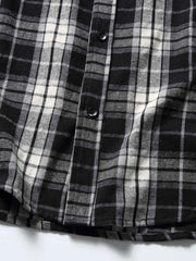 チェック柄コットンシャツ