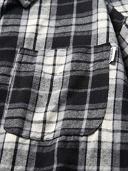 チェック柄コットンシャツ