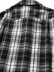 チェック柄コットンシャツ