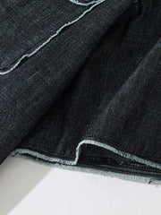 デニムウォッシュ半袖シャツ