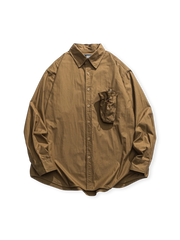 収納ポケット付きシャツ全体外観。