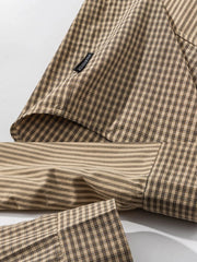 パッチワークチェックシャツ