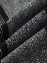 羽織風ストライプ半袖シャツ