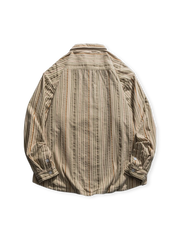 ストライプフリースシャツ