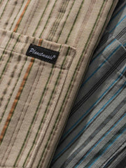 ストライプフリースシャツ