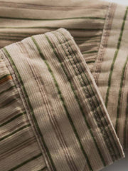 ストライプフリースシャツ