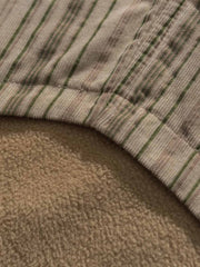 ストライプフリースシャツ