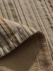 ストライプフリースシャツ