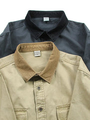 デトロイト カラーブロック ワークシャツ