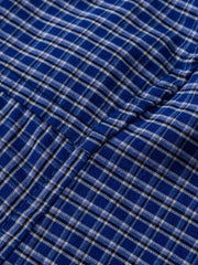 ヴィンテージチェック 半開き長袖シャツ