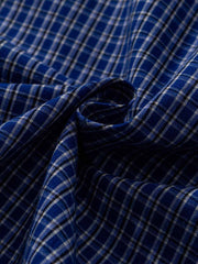 ヴィンテージチェック 半開き長袖シャツ