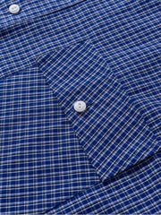 ヴィンテージチェック 半開き長袖シャツ