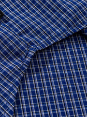 ヴィンテージチェック 半開き長袖シャツ