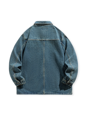 ヴィンテージ加工ワークデニムジャケット