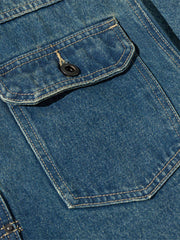 ヴィンテージ加工ワークデニムジャケット