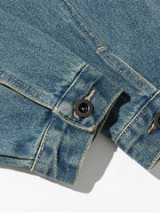 ヴィンテージ加工ワークデニムジャケット