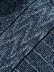 ジャガードウォッシュデニムパッチワークシャツ