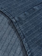 ジャガードウォッシュデニムパッチワークシャツ