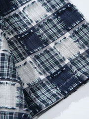 パッチワークチェックシャツ