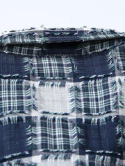 パッチワークチェックシャツ