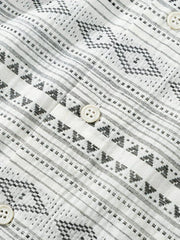 ネイティブ柄オープンカラーシャツ