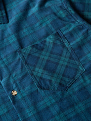 ヴィンテージチェニールチェックオープンカラーシャツ