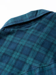 ヴィンテージチェニールチェックオープンカラーシャツ