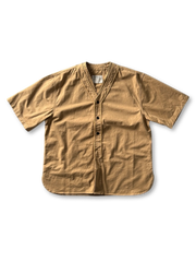 ベースボールカラーショートスリーブワークシャツ正面全体