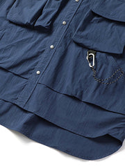 パープルタグ マルチポケット ワークシャツ