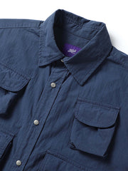 パープルタグ マルチポケット ワークシャツ