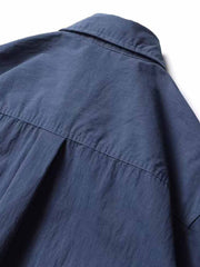 アウトドア ダークチェック ワークシャツ