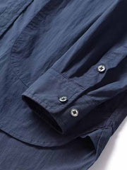 アウトドア ダークチェック ワークシャツ