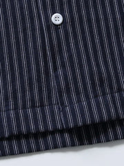 アメリカンスタイルストライプオーバーサイズシャツ