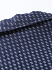 アメリカンスタイルストライプオーバーサイズシャツ