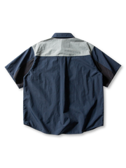 パッチワークワークシャツ