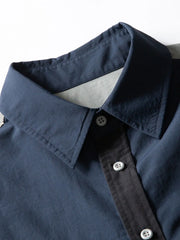 パッチワークワークシャツ