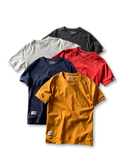 【2枚セット】アメリカンヴィンテージウォッシュコットンラグラン半袖Tシャツ